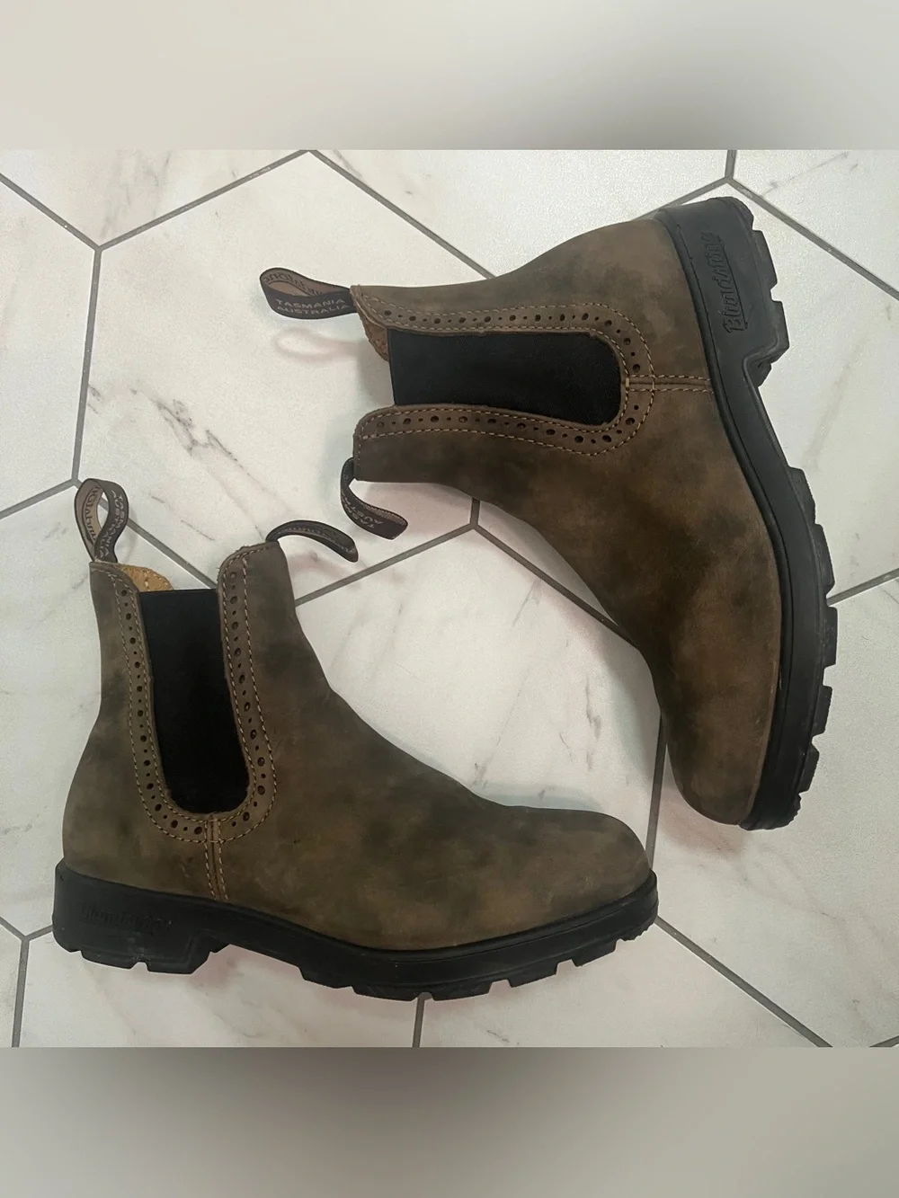 Blundstone High-Top 1351 Rustic Brown Chelsea Boot Size 8.5 Women's